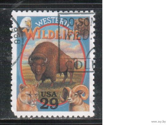 США-1994, (Мих.2521) , гаш. , Вестерн, Фауна