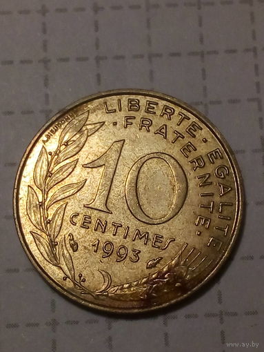 10 сантимов Франция 1993 год