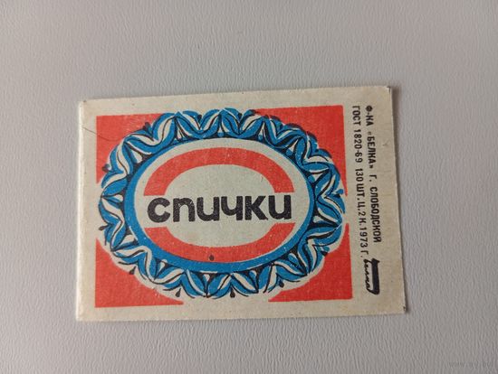 Спичечные этикетки ф.Белка. Спички. 1973 год