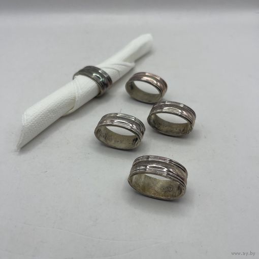 Антикварные кольца для салфеток, 5 шт. Франция. 3769