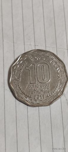 Шри-Ланка 10 рупе 2011