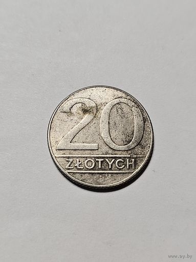 Монета 20 злотых Польша 1990 г.