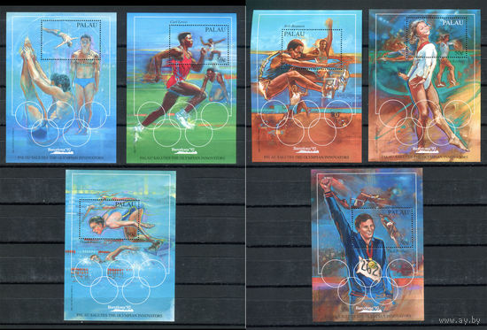Палау - 1992г. - Летние Олимпийские игры - полная серия, MNH [Mi bl. 15-20] - 6 блоков