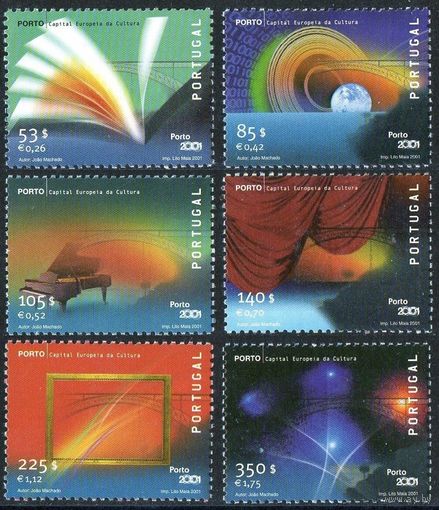 2001 Португалия 2508-2513 Порту – культурная столица Европы, музыка 10,00 евро