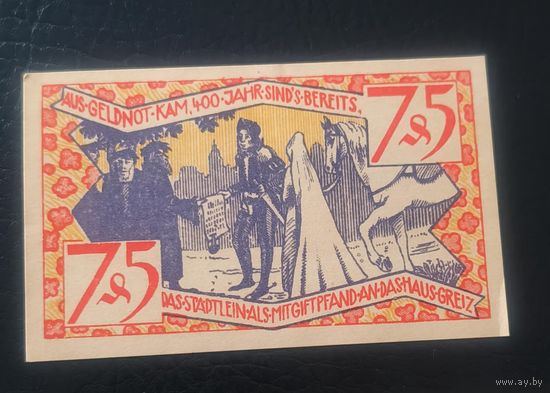 Нотгельд 75 пфеннигов