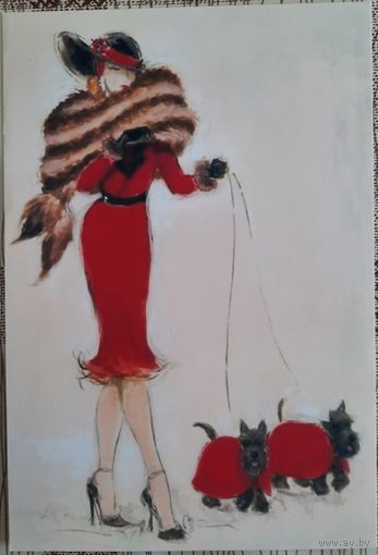 Сюжетная открытка. Карен Дюпре (Karen Dupre). Россия.