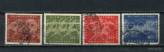 ФРГ - 1960 - Олимпийские игры - [Mi. 332-335] - полная серия - 4 марки. Гашеные.  (Лот 53Jo)-T4P26