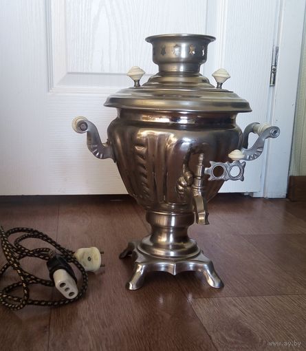 Самовар ЗШВ СССР 1975 г Небольшой размер 2 литра Рабочий