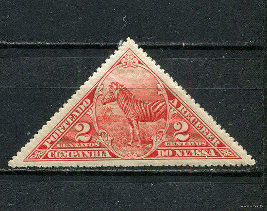 Португальские колонии - Ньяса - 1924 - Зебра 2С. Portomarken - [Mi.3p] - 1 марка. MLH, MH.  (Лот 43HQ)-TG3P1