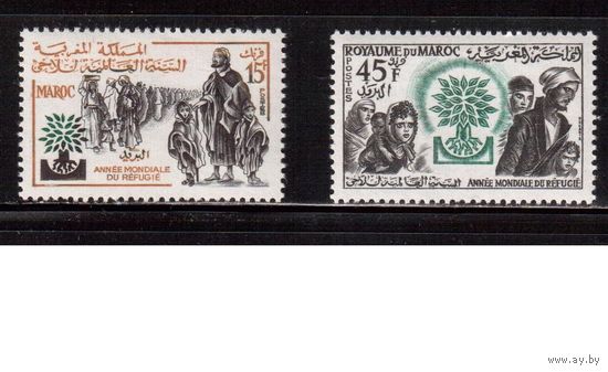 Марокко-1960 (Мих.451-452)  **  , Беженцы (полная серия)