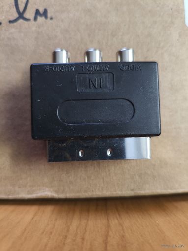 Переходник SCART - 3 RCA гнездо,