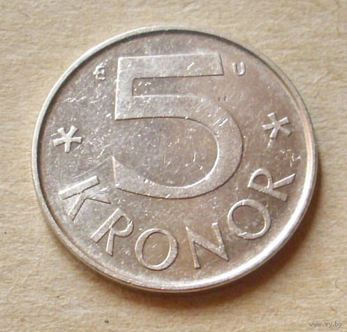 5 крон 1984 года. Швеция.