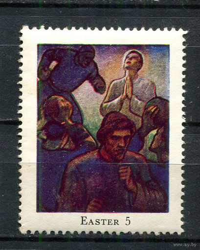 Великобритания - 1953 - Церковный дом Вестминстер - Пасха 5 - 1 марка. MNH, MLH.  (LOT EQ28)-T10P44