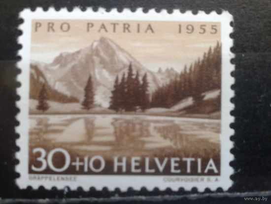 Швейцария, 1955, пейзаж**, Михель 5,50 евро