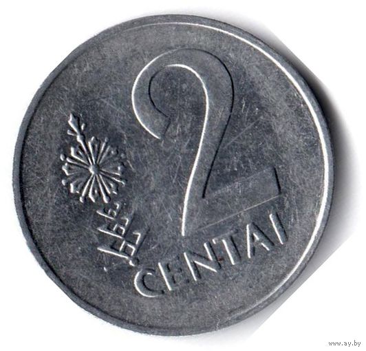 Литва. 2 цента. 1991 г.