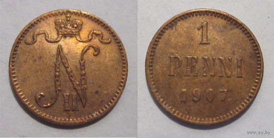 1 пенни 1907