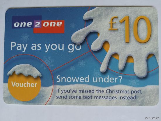 Телефонная карта. Англия.