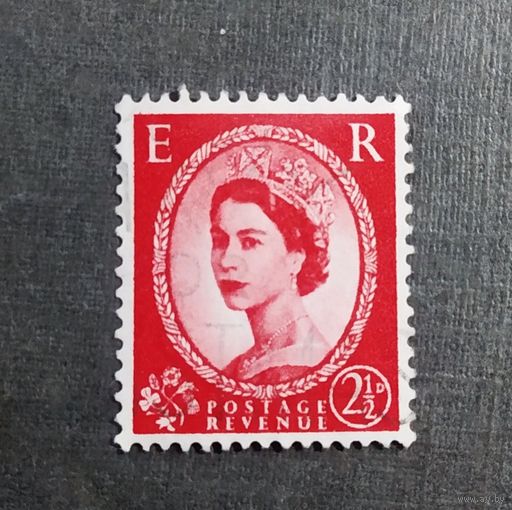 Марка Великобритания 1952-1954 Королева