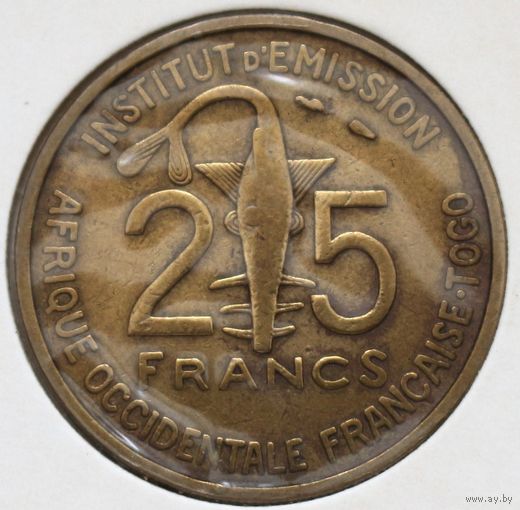 Французская Западная Африка 25 франков 1957 год