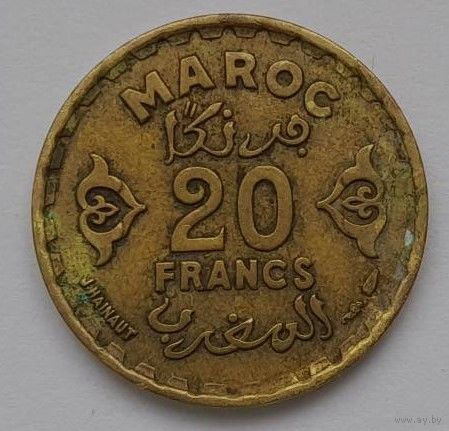 Марокко 20 франков 1952 года(1371)