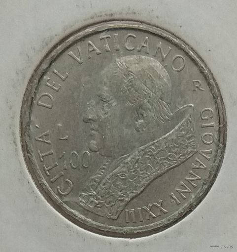 Ватикан 100 лир 2001 г. В холдере