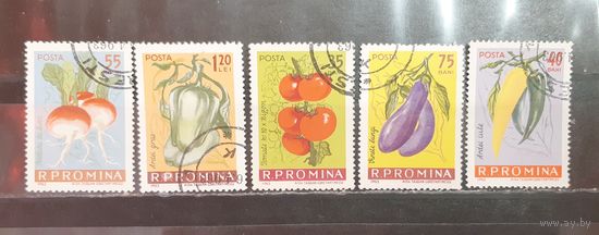 Румыния. 1963 год. Флора. Овощи (1577)