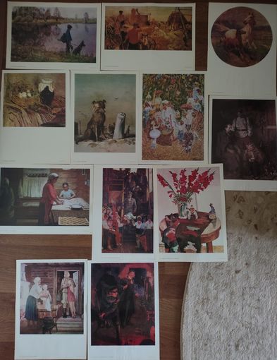 НАБОР РЕПРОДУКЦИЙ. Соц реализм! МОЖЕТ БЫТЬ ОТЛИЧНЫМ ПОСОБИЕМ ДЛЯ ЗАНЯТИЙ С ДЕТЬМИ