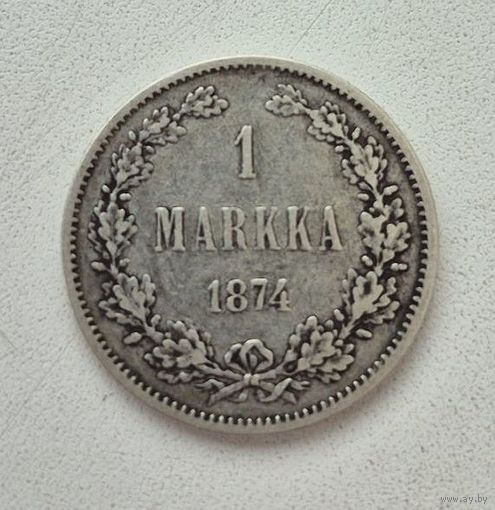 1 МАРКИ 1874 ФИНЛЯНДИЯ ВЕЛИКОЕ КНЯЖЕСТВо.