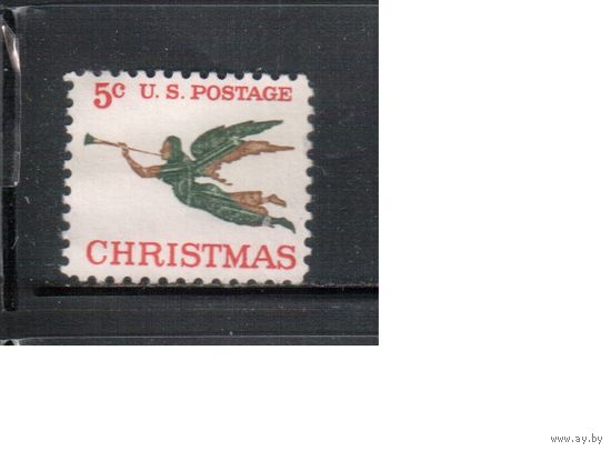 США-1965, (Мих.892) , * (без клея) , Рождество(одиночка)