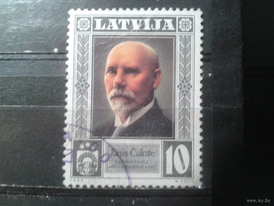 Латвия, 1998. Янис Чаксте, первый президент Латвии
