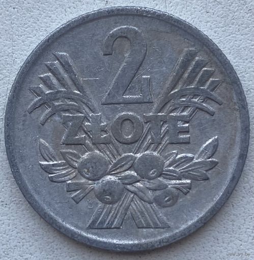 Польша 2 злотых 1974 г.