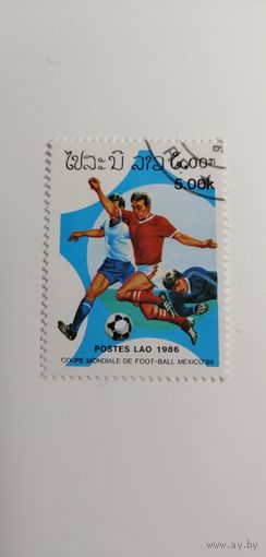 Лаос 1986.  Чемпионат мира по футболу - Мексика 1986