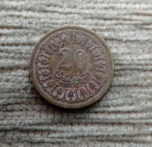 Werty71 Тунис 20 миллимов 1960