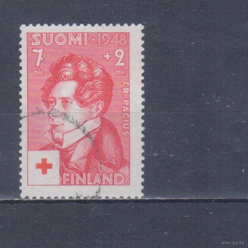 [2325] Финляндия 1948. Красный Крест.Культура.Музыка.Композитор. Гашеная марка. 2