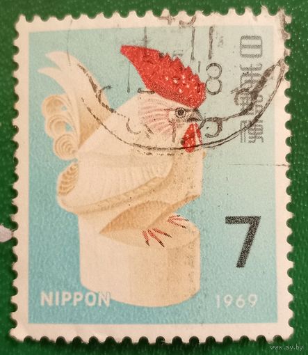 Япония 1969. Год петуха по восточному календарю
