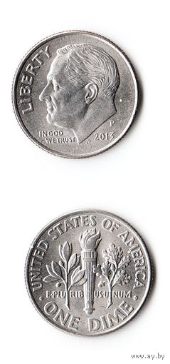 США 10 центов 2013 (P)  года