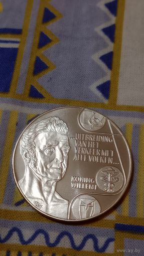 Нидерланды 10 экю 1992 король Виллем 1