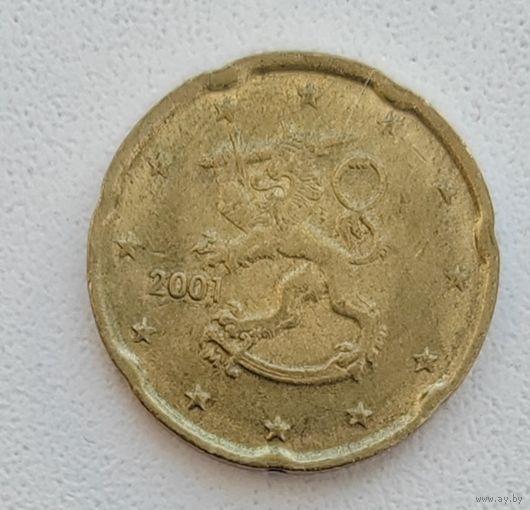 Финляндия 20 евроцентов, 2001_ KM# 102