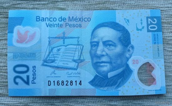 Werty71 Мексика 20 песо 2010 UNC банкнота 1 2