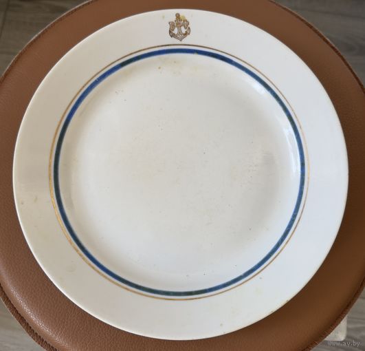 Тарелка Большая ВМФ СССР 1960х Дулево
