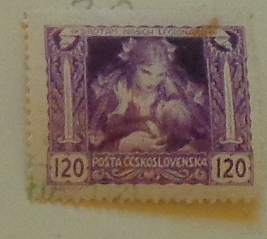 Мать с ребенком.  Чехословакия. Дата выпуска:1919-10-27