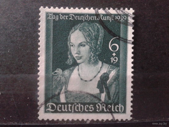 Рейх 1939 Живопись Дюрера Михель-13,0 евро гаш
