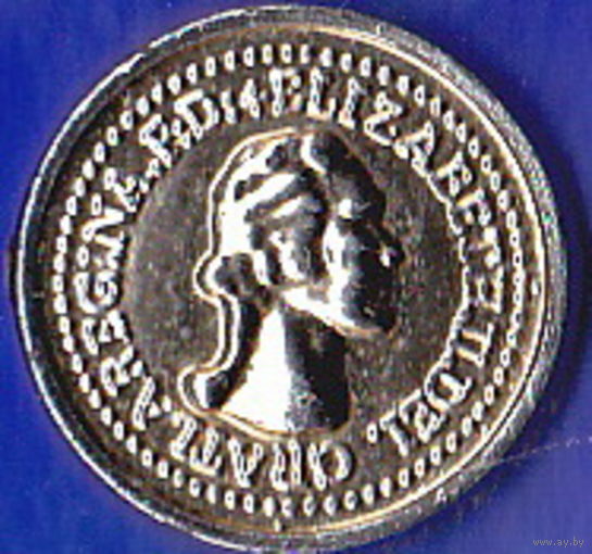 Жетон. REGINA. F D + ELIZABETH.II.DEI GRATLA., UNITED STATES OF AMERICA QUARTER DOLLAR. Диаметр 15 мм, толщина 2 мм, пластик с позолотой, АР=180.