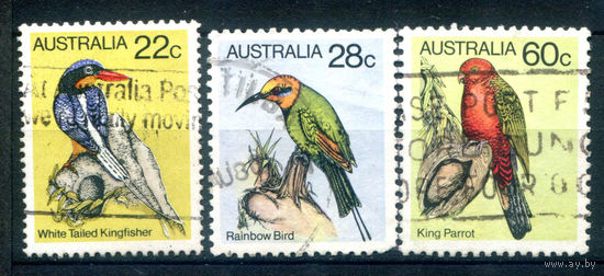 Австралия - 1980г. - птицы - 3 марки - полная серия, гашёные [Mi 705-707]. #3-WB-89-A-2