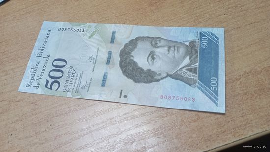 500 боливаров 18,08,2016 года Венесуэлы **08755033   (Разные даты выпуска)
