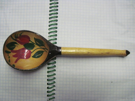 Ложка деревянная Хохлома 19,5 см с рубля!