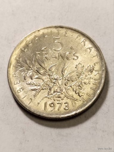 5 франков 1973 года Франция, отличный, в блеске!