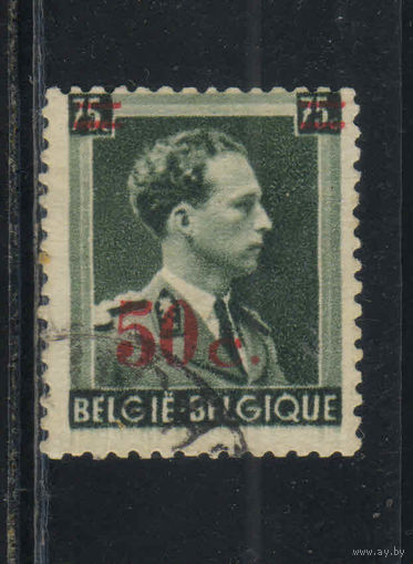 Бельгия Оккупация Германией 1941 Леопольд III Надп #593