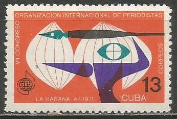 Куба. Международный журналистский конгресс. Гавана. 1971г. Mi#1660.