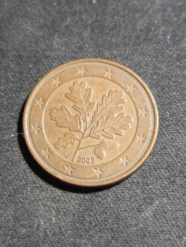 Германия 5 евроцентов 2002 J #2